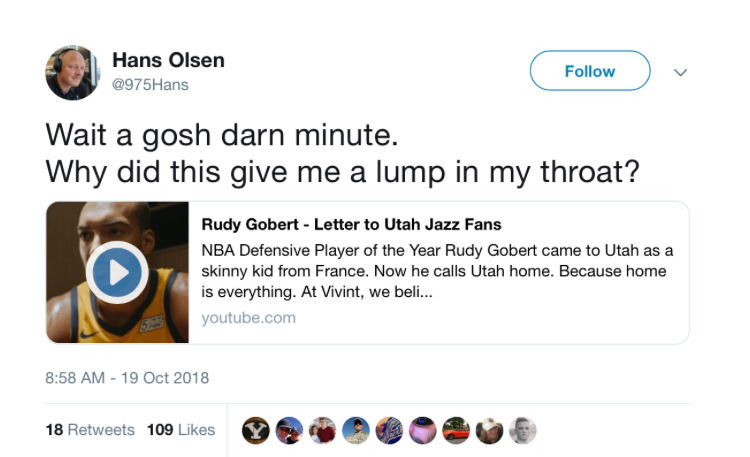 Vivint, Utah Jazz – Letters to Utah